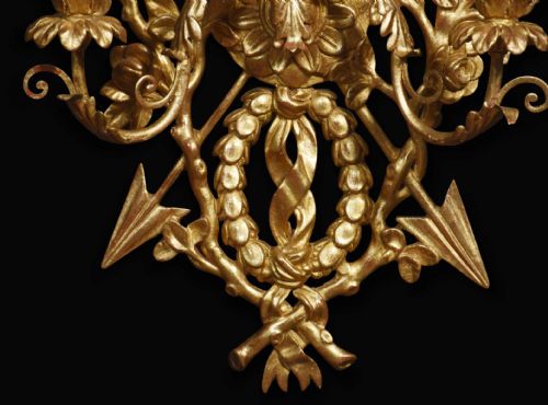 PAIR OF GILTWOOD THREE LIGHT WALL APPLIQUS - ADDITIONAL PHOTO 5