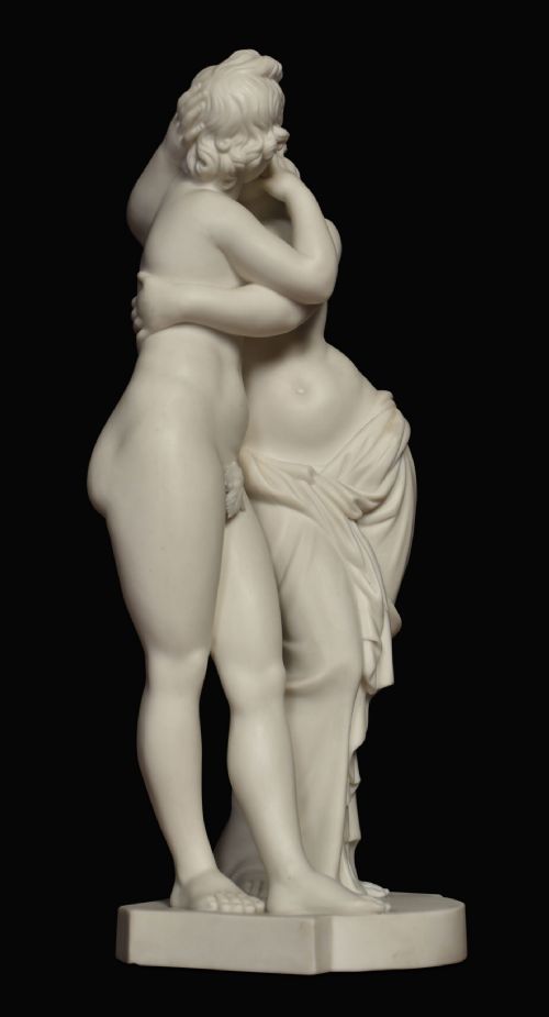 19th century parianware figure signed h bourne - CATEGORY: ANTIQUE CERAMICS - DATED 19TH CENTURY