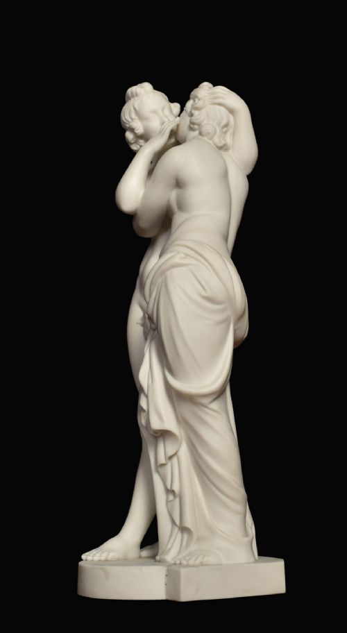 19TH CENTURY PARIANWARE FIGURE SIGNED H BOURNE - ADDITIONAL PHOTO 3
