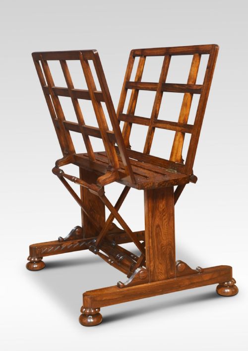 regency rosewood folio stand - CATEGORY: ANTIQUE MISCELLANEOUS - DATED REGENCY