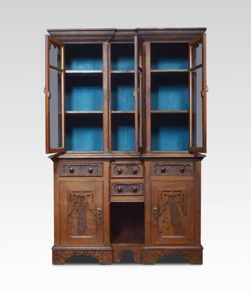 SCRUMBLED PAINTED PINE KITCHEN DRESSER - ADDITIONAL PHOTO 2