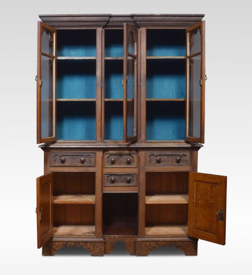 SCRUMBLED PAINTED PINE KITCHEN DRESSER - ADDITIONAL PHOTO 3