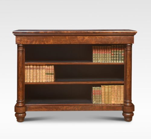 FLAME MAHOGANY OPEN BOOKCASE - ADDITIONAL PHOTO 1