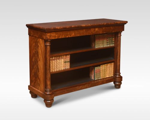 FLAME MAHOGANY OPEN BOOKCASE - ADDITIONAL PHOTO 2
