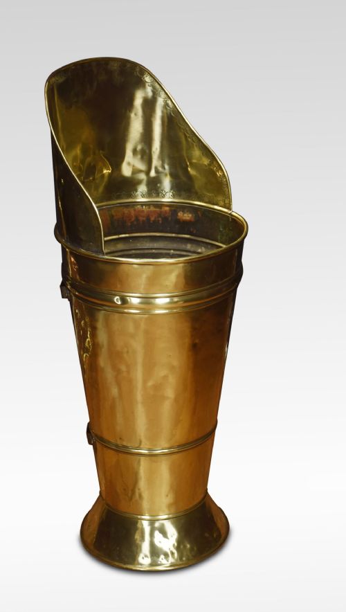 19TH CENTURY BRASS UMBRELLA STAND - ADDITIONAL PHOTO 1