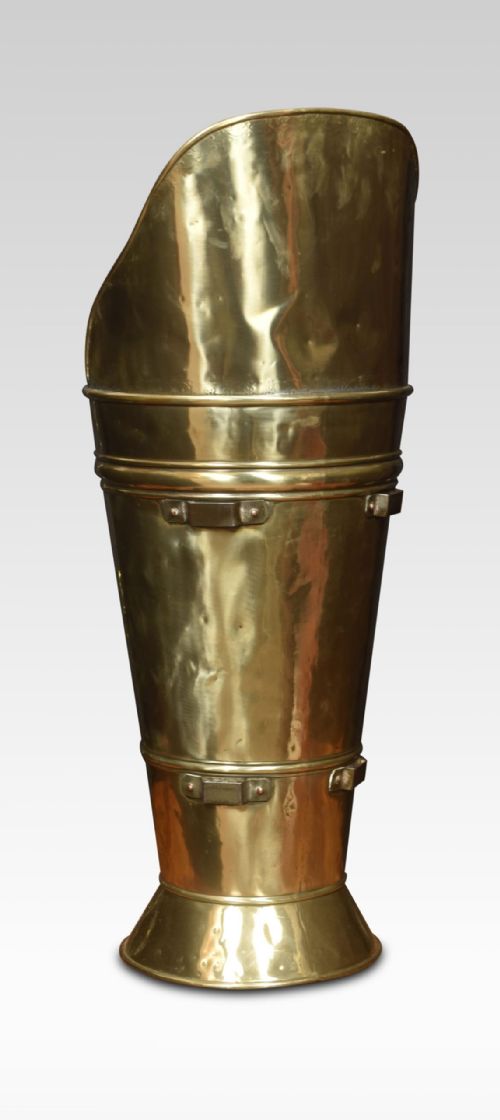 19TH CENTURY BRASS UMBRELLA STAND - ADDITIONAL PHOTO 3