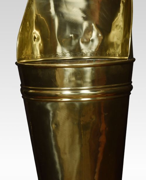 19TH CENTURY BRASS UMBRELLA STAND - ADDITIONAL PHOTO 4