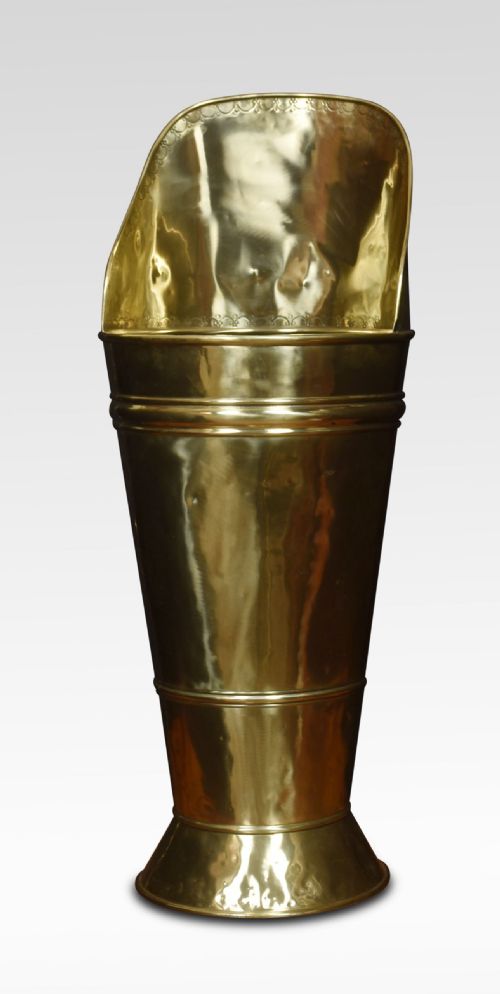 19TH CENTURY BRASS UMBRELLA STAND - ADDITIONAL PHOTO 6