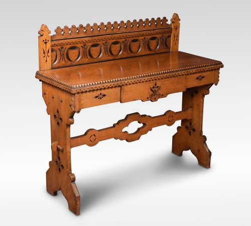 GOTHIC REVIVAL HALL TABLE IN THE MANNER OF CHARLES BEVAN - ADDITIONAL PHOTO 1