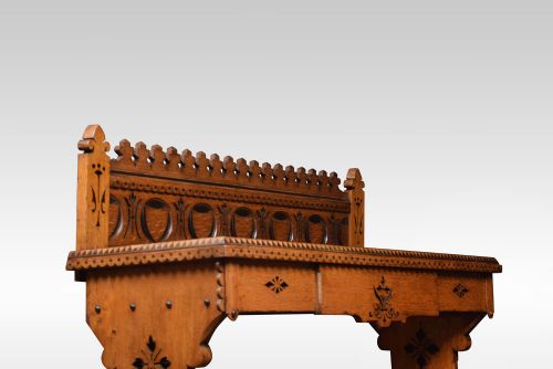 GOTHIC REVIVAL HALL TABLE IN THE MANNER OF CHARLES BEVAN - ADDITIONAL PHOTO 3