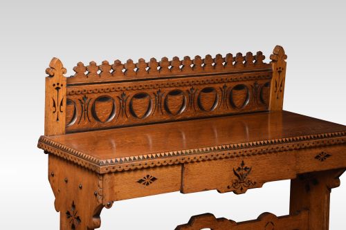 GOTHIC REVIVAL HALL TABLE IN THE MANNER OF CHARLES BEVAN - ADDITIONAL PHOTO 5