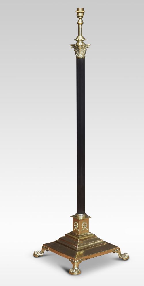 BRASS STANDARD LAMP - ADDITIONAL PHOTO 4