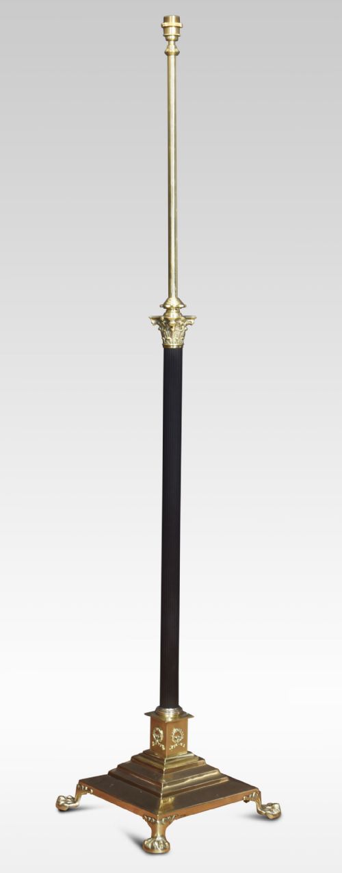 BRASS STANDARD LAMP - ADDITIONAL PHOTO 6