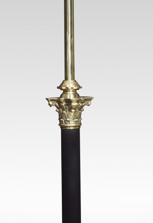 19TH CENTURY BRASS STANDARD LAMP - ADDITIONAL PHOTO 2