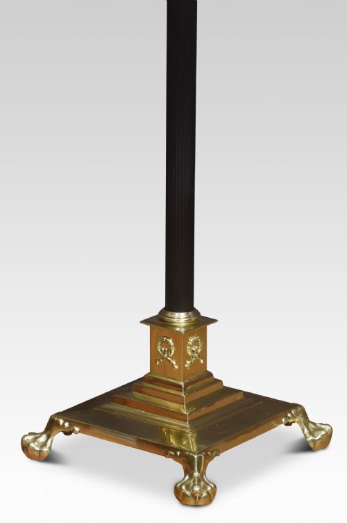 19TH CENTURY BRASS STANDARD LAMP - ADDITIONAL PHOTO 3