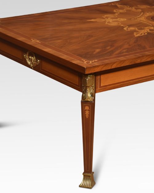 WALNUT INLAID COFFEE TABLE - ADDITIONAL PHOTO 1