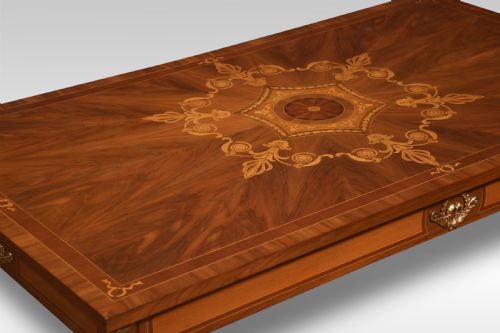 WALNUT INLAID COFFEE TABLE - ADDITIONAL PHOTO 2