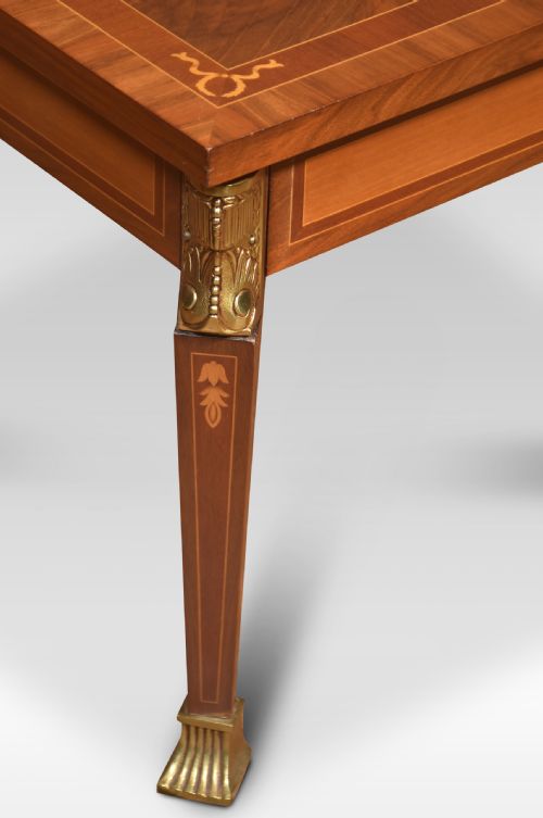 WALNUT INLAID COFFEE TABLE - ADDITIONAL PHOTO 3