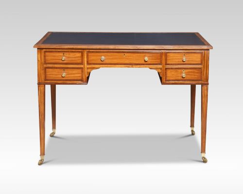 satinwood writing table - CATEGORY: ANTIQUE DESKS - DATED 1900