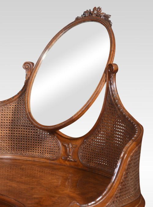 WALNUT KIDNEY SHAPED DRESSING TABLE - ADDITIONAL PHOTO 7