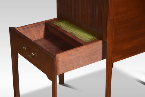 PAIR OF GEORGE III STYLE BEDSIDE CABINETS - ADDITIONAL PHOTO 6