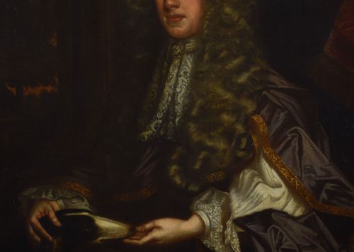 OIL ON CANVAS PORTRAIT OF SIR EDWARD LONGVILLE - ADDITIONAL PHOTO 1