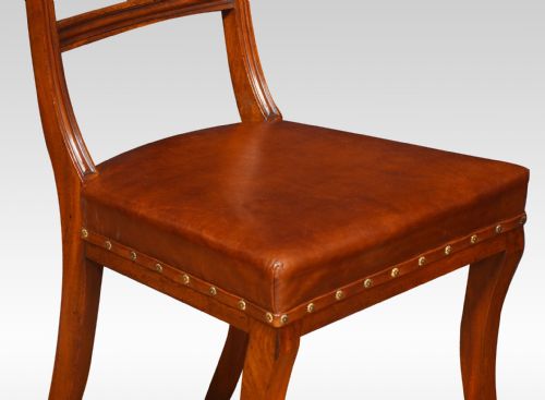 SET OF EIGHT REGENCY MAHOGANY DINING CHAIRS - ADDITIONAL PHOTO 8