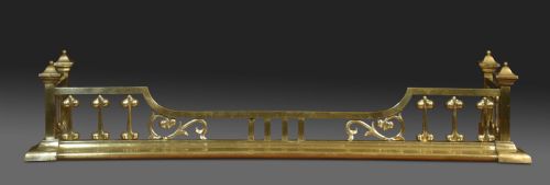 ART NOUVEAU BRASS FENDER - ADDITIONAL PHOTO 1