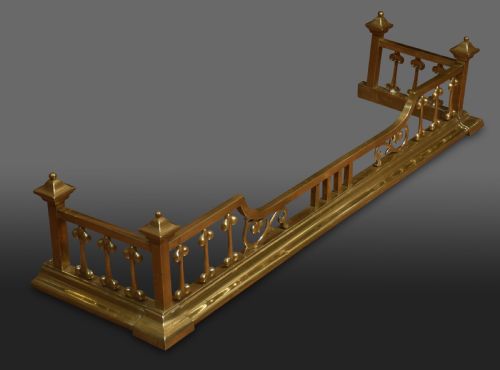 ART NOUVEAU BRASS FENDER - ADDITIONAL PHOTO 3