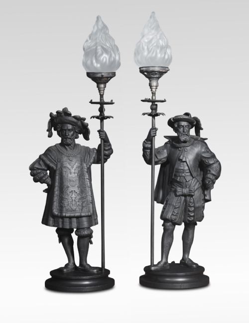 pair of medieval lamps - CATEGORY: ANTIQUE LIGHTING - DATED 19TH CENTURY
