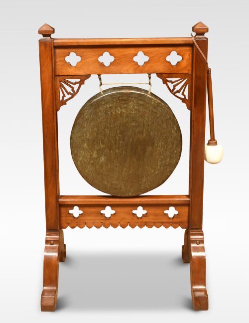 gothic revival dinner gong - CATEGORY: ANTIQUE MISCELLANEOUS - DATED 1900