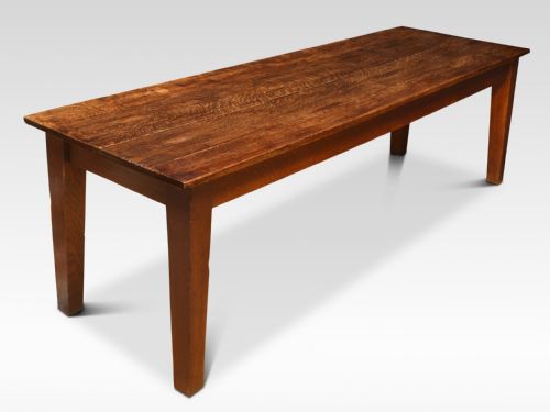oak plank top refectory table - CATEGORY: ANTIQUE TABLES - DATED 19TH CENTURY