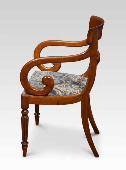 PAIR OF MAHOGANY CARVER ARMCHAIRS - ADDITIONAL PHOTO 2