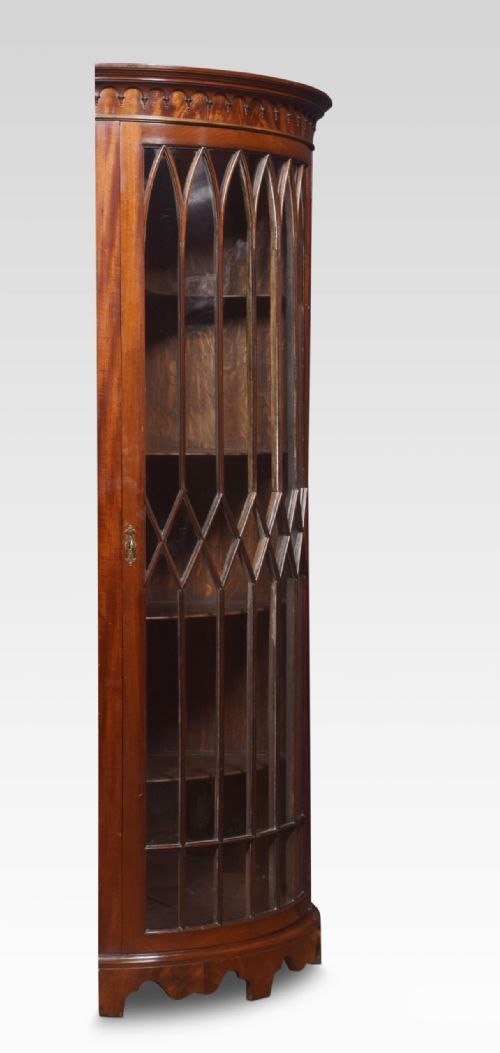 GEORGE III STYLE MAHOGANY CORNER CABINET - ADDITIONAL PHOTO 2