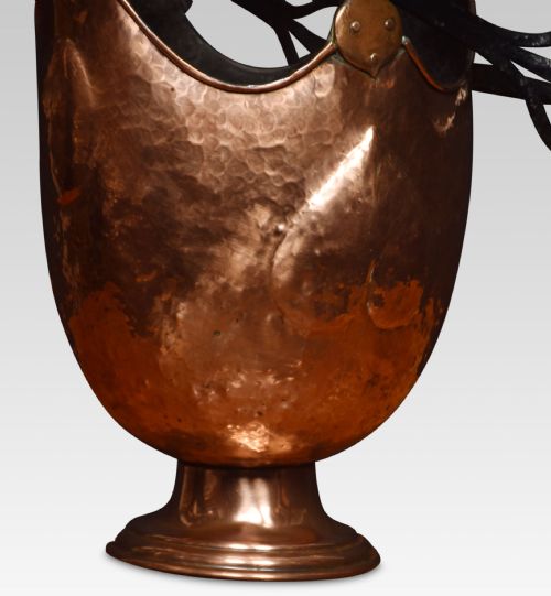 ARTS AND CRAFTS COPPER COAL BUCKET - ADDITIONAL PHOTO 1