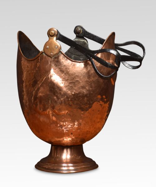 ARTS AND CRAFTS COPPER COAL BUCKET - ADDITIONAL PHOTO 2