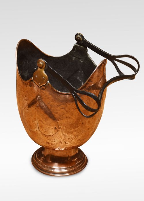 ARTS AND CRAFTS COPPER COAL BUCKET - ADDITIONAL PHOTO 4