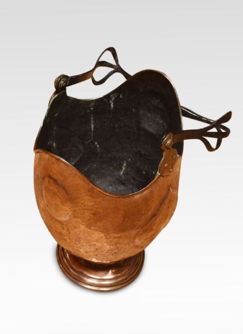 ARTS AND CRAFTS COPPER COAL BUCKET - ADDITIONAL PHOTO 5