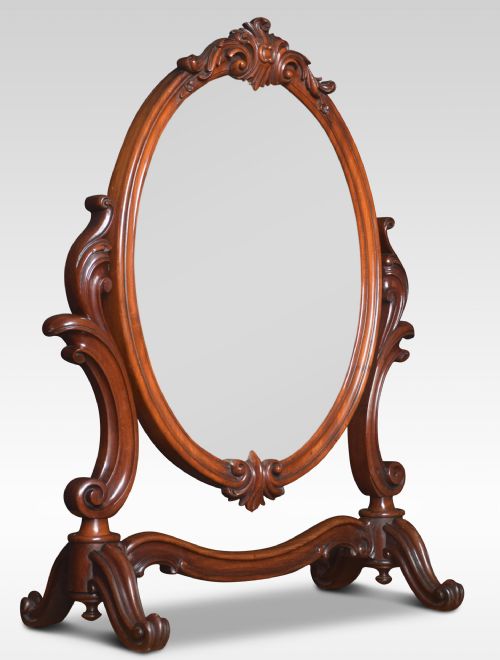 MAHOGANY DRESSING TABLE MIRROR - ADDITIONAL PHOTO 1