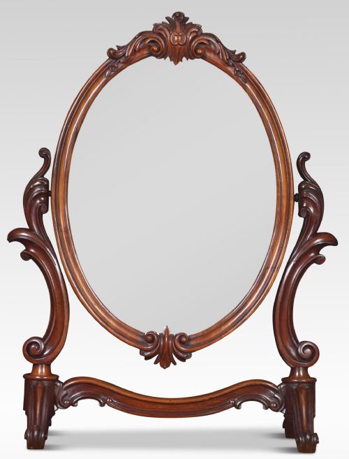 MAHOGANY DRESSING TABLE MIRROR - ADDITIONAL PHOTO 5