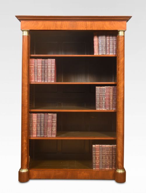 LARGE EMPIRE STYLE OPEN BOOKCASE - ADDITIONAL PHOTO 1