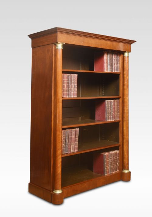 LARGE EMPIRE STYLE OPEN BOOKCASE - ADDITIONAL PHOTO 5
