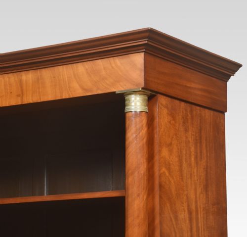 LARGE EMPIRE STYLE OPEN BOOKCASE - ADDITIONAL PHOTO 8