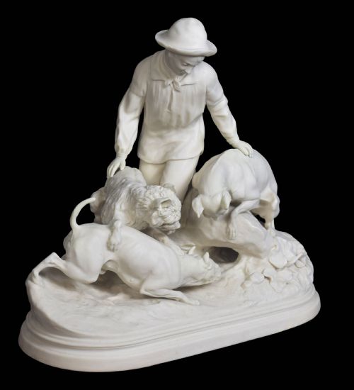 PARIAN WARE FIGURE GROUP - ADDITIONAL PHOTO 1