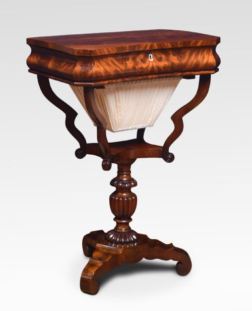 MAHOGANY WORK TABLE - ADDITIONAL PHOTO 1
