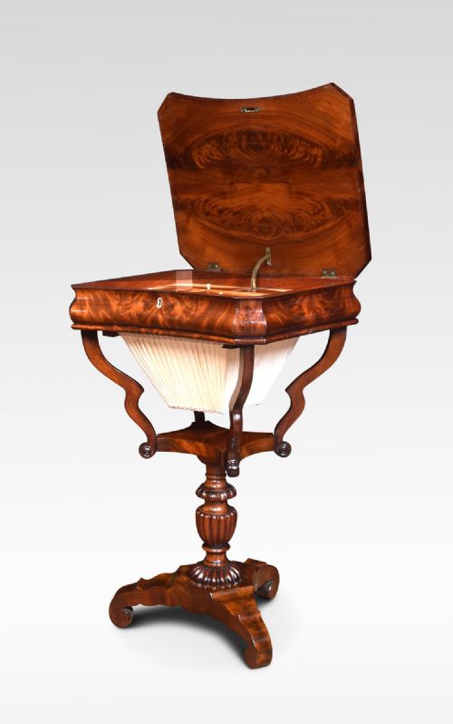 MAHOGANY WORK TABLE - ADDITIONAL PHOTO 3