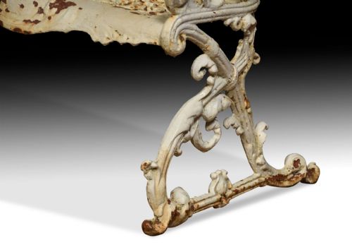 19TH CENTURY CAST IRON BENCH - ADDITIONAL PHOTO 3