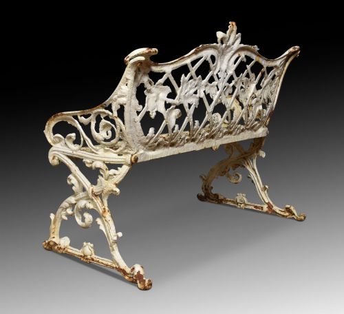 19TH CENTURY CAST IRON BENCH - ADDITIONAL PHOTO 7