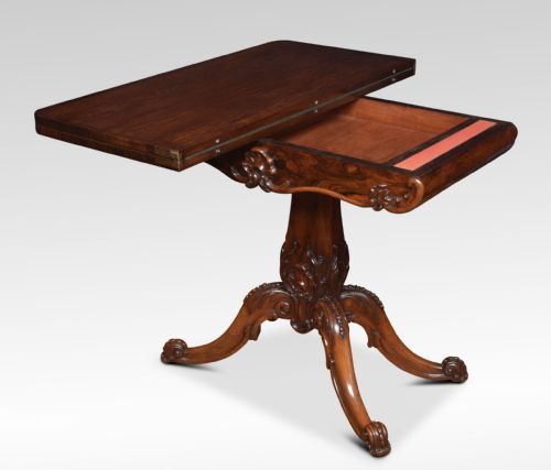 ROSEWOOD CARD TABLE - ADDITIONAL PHOTO 3