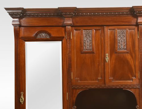 CARVED MAHOGANY COMPACTUM WARDROBE - ADDITIONAL PHOTO 1